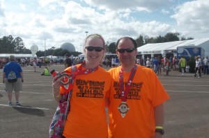 We did it!  Walt Disney World Marathon 2013